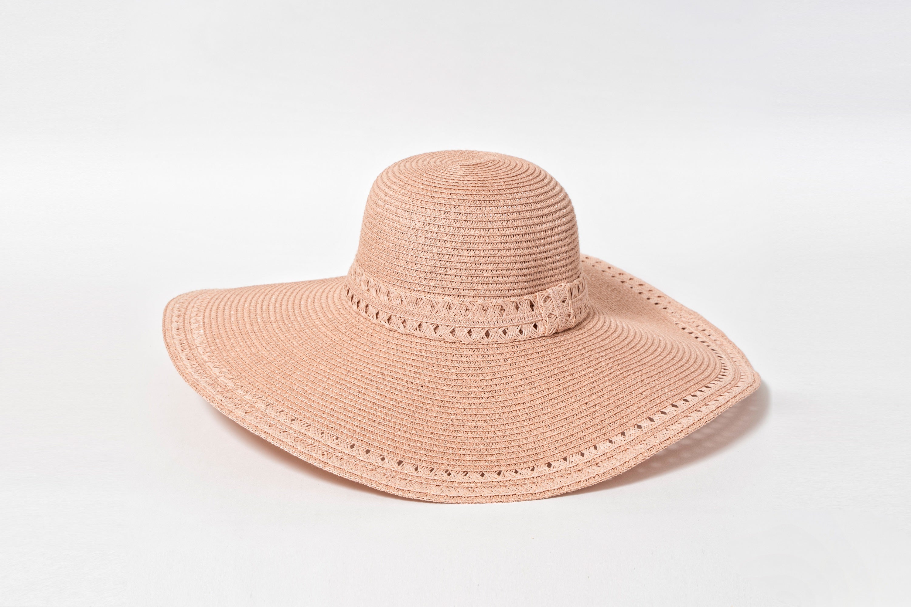 Floppy Straw Hat with Details