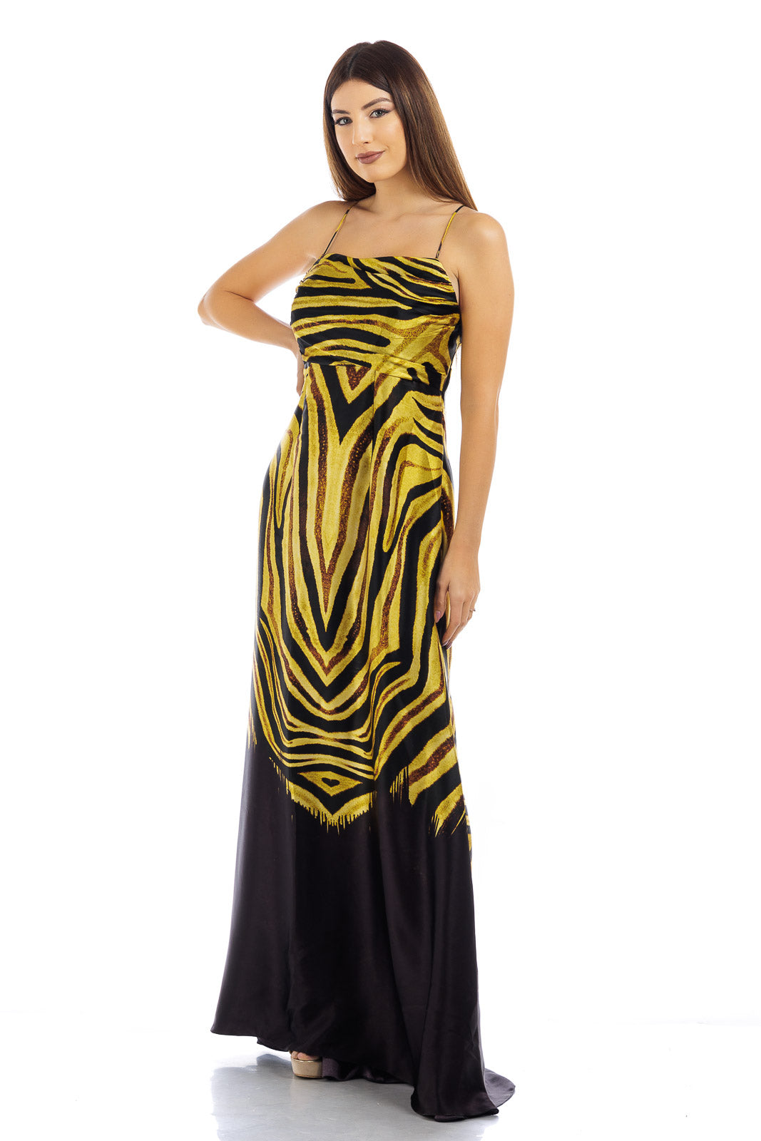 Animalier Pure Silk Dress