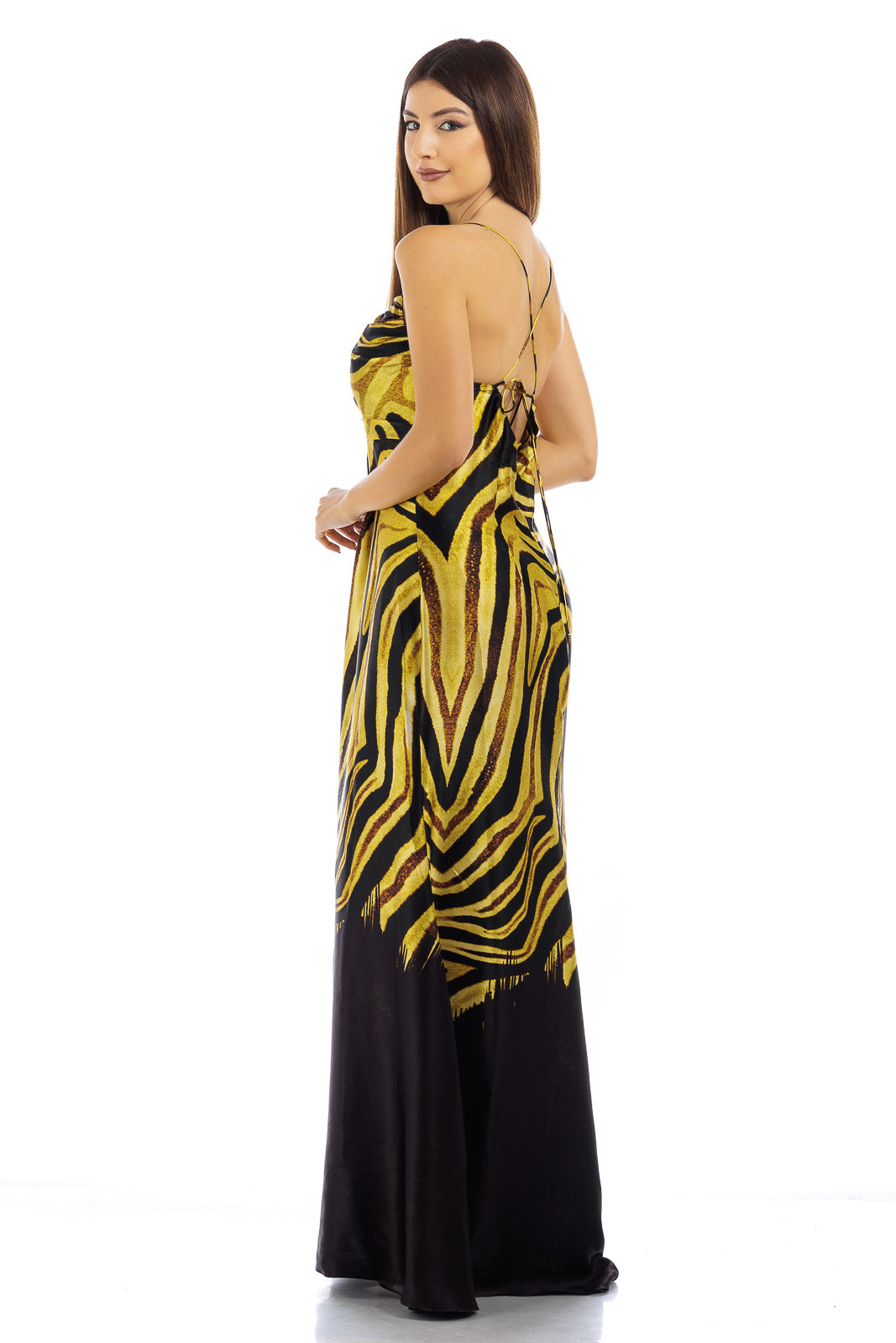 Animalier Pure Silk Dress