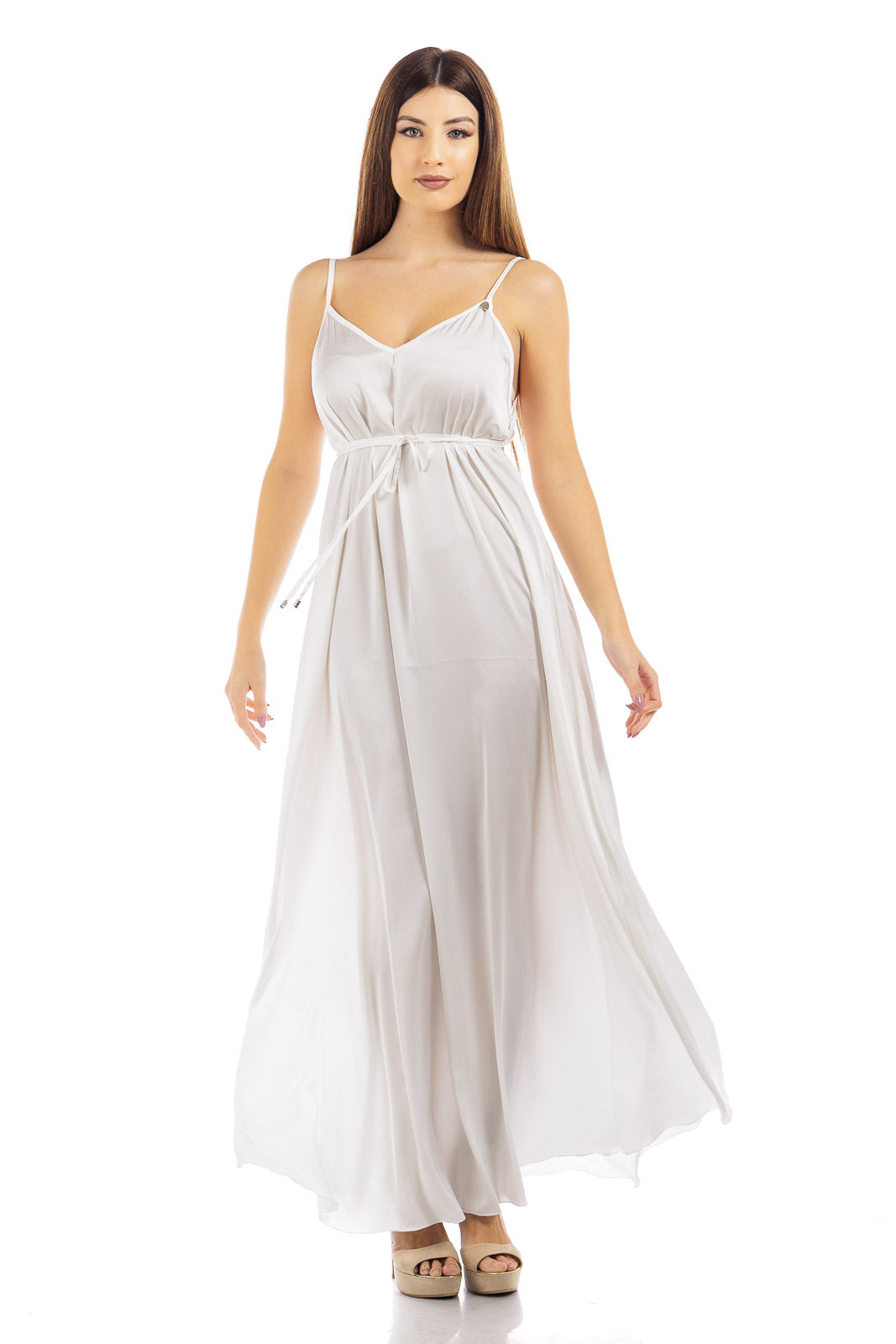 Plain Silk Dress