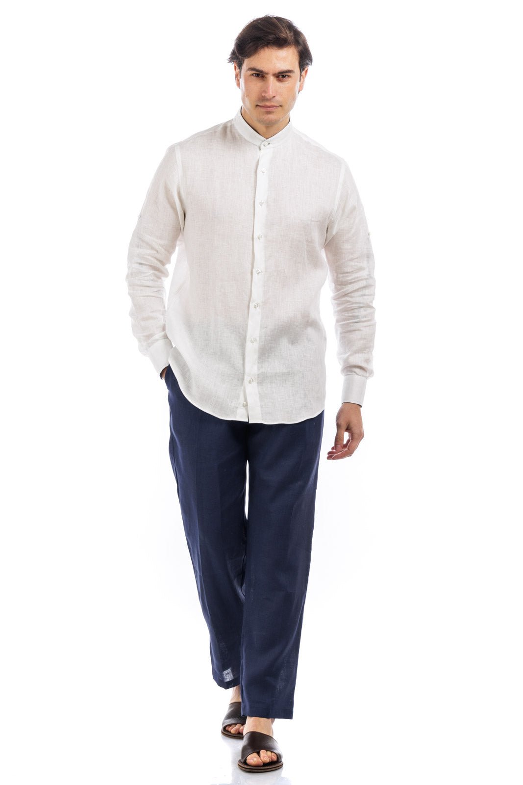 Contrast Linen Shirt