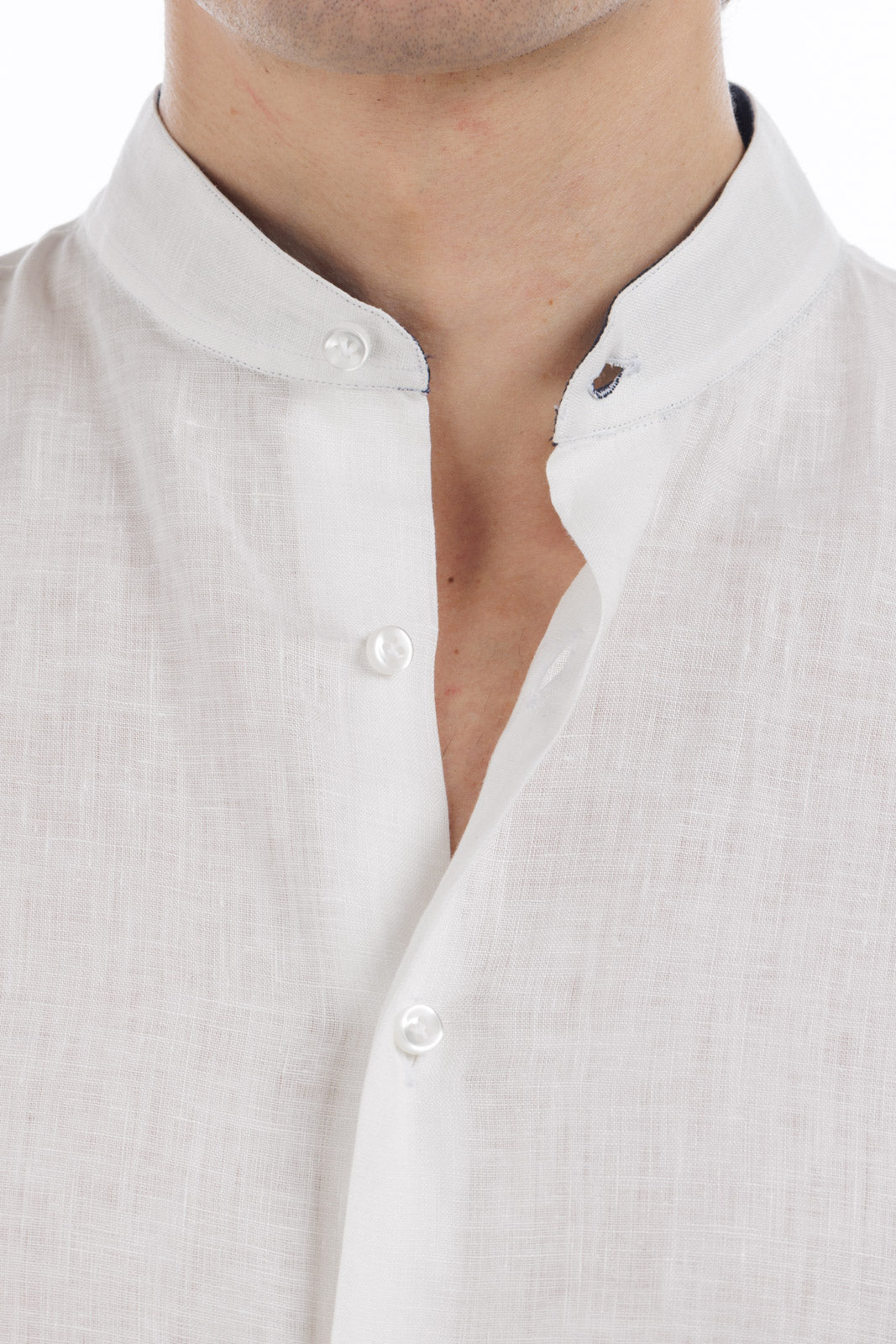 Contrast Linen Shirt
