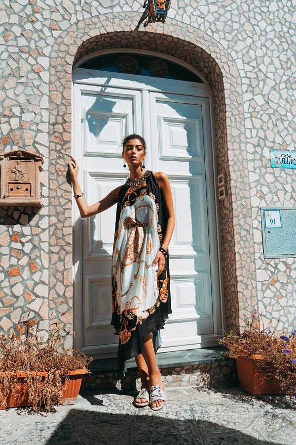 Elegant Silk Kaftan - Limited Collection - by CAPRI LIFESTYLE