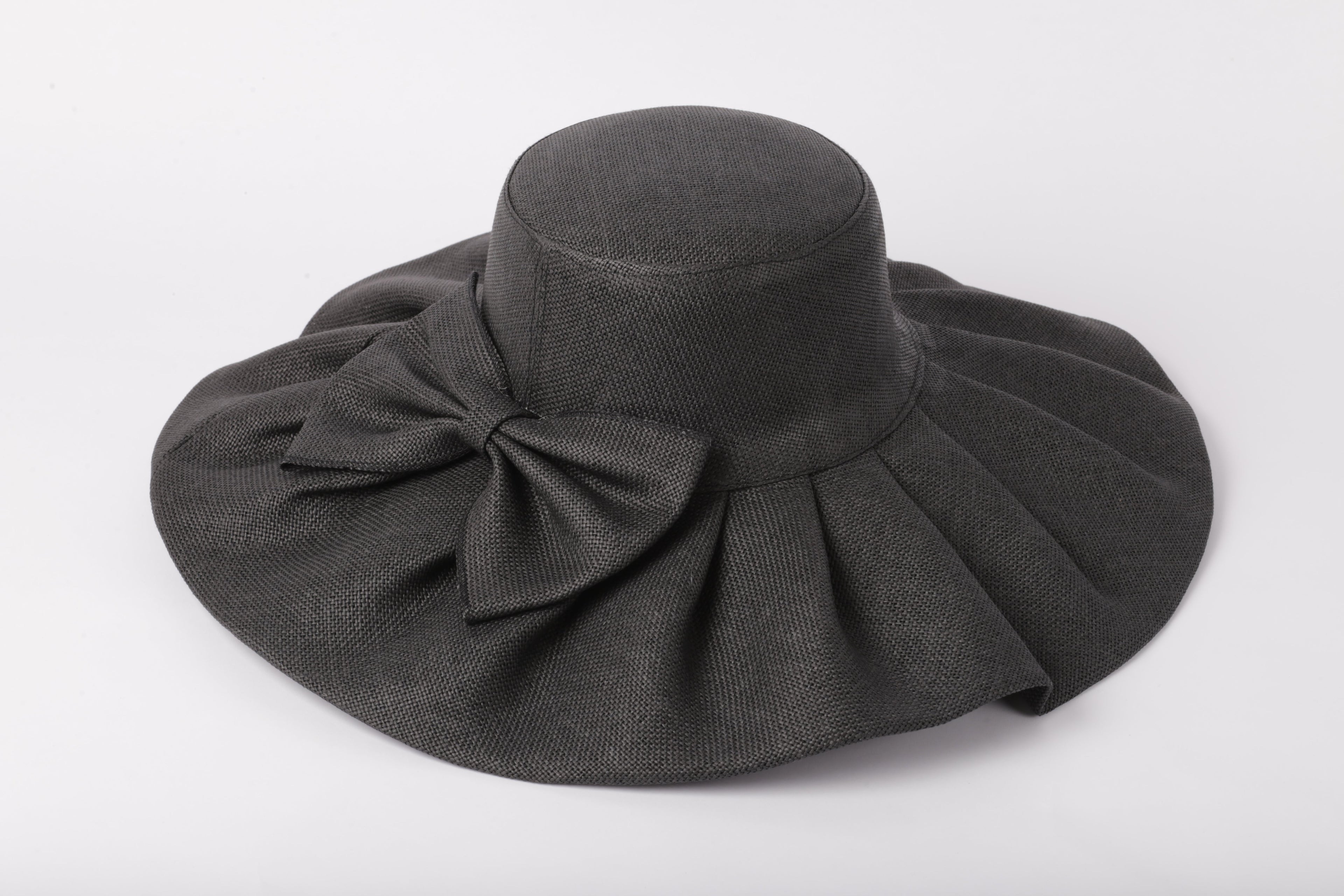 Floppy Straw Hat with Bow