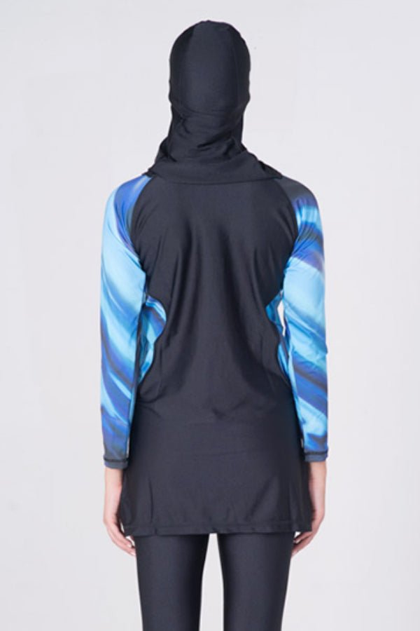 LBK17 - Women Fantasy Burkini with Tight Leggings & Head Cover - Burkini - by CAPRI LIFESTYLE