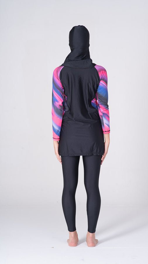 LBK17 - Women Fantasy Burkini with Tight Leggings & Head Cover - Burkini - by CAPRI LIFESTYLE