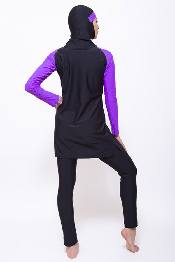 LBK19-Women Matt Burkini with Leggings & Head Cover - CAPRI LIFESTYLE READY MADE GARMENTS TRADING L.L.C