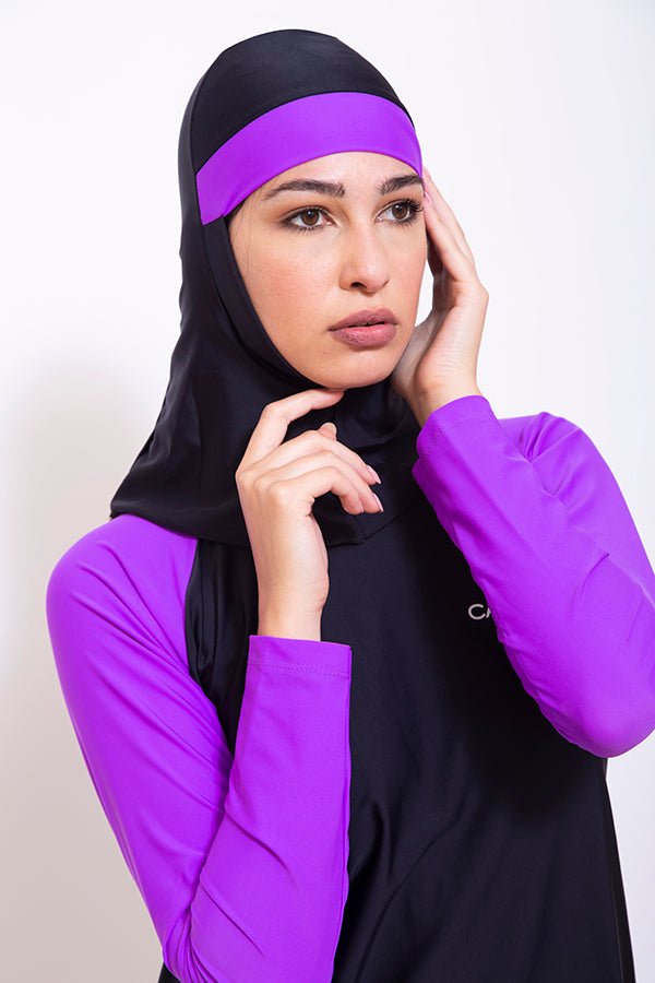 LBK19-Women Matt Burkini with Leggings & Head Cover - CAPRI LIFESTYLE READY MADE GARMENTS TRADING L.L.C