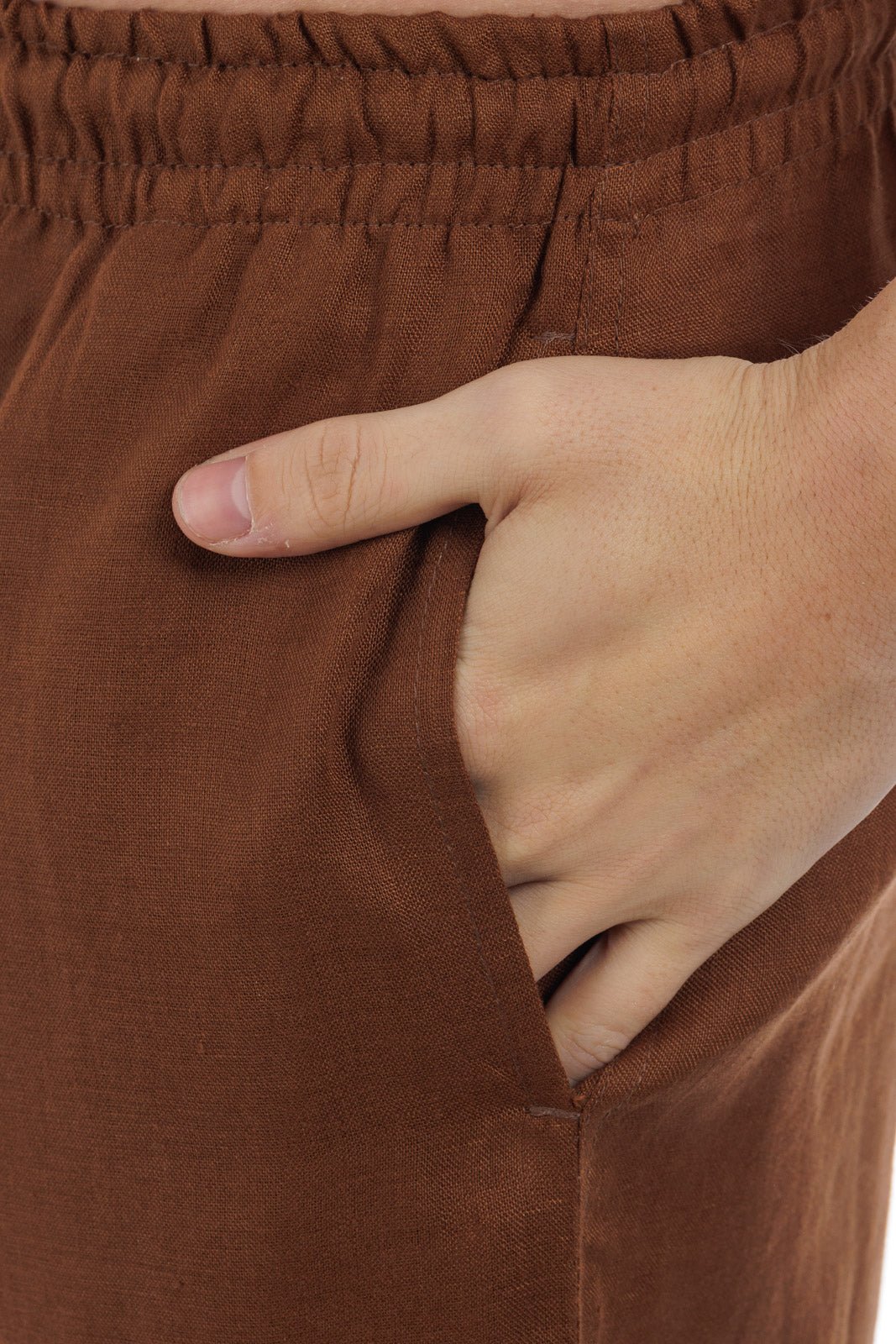 Linen Drawstring Pants