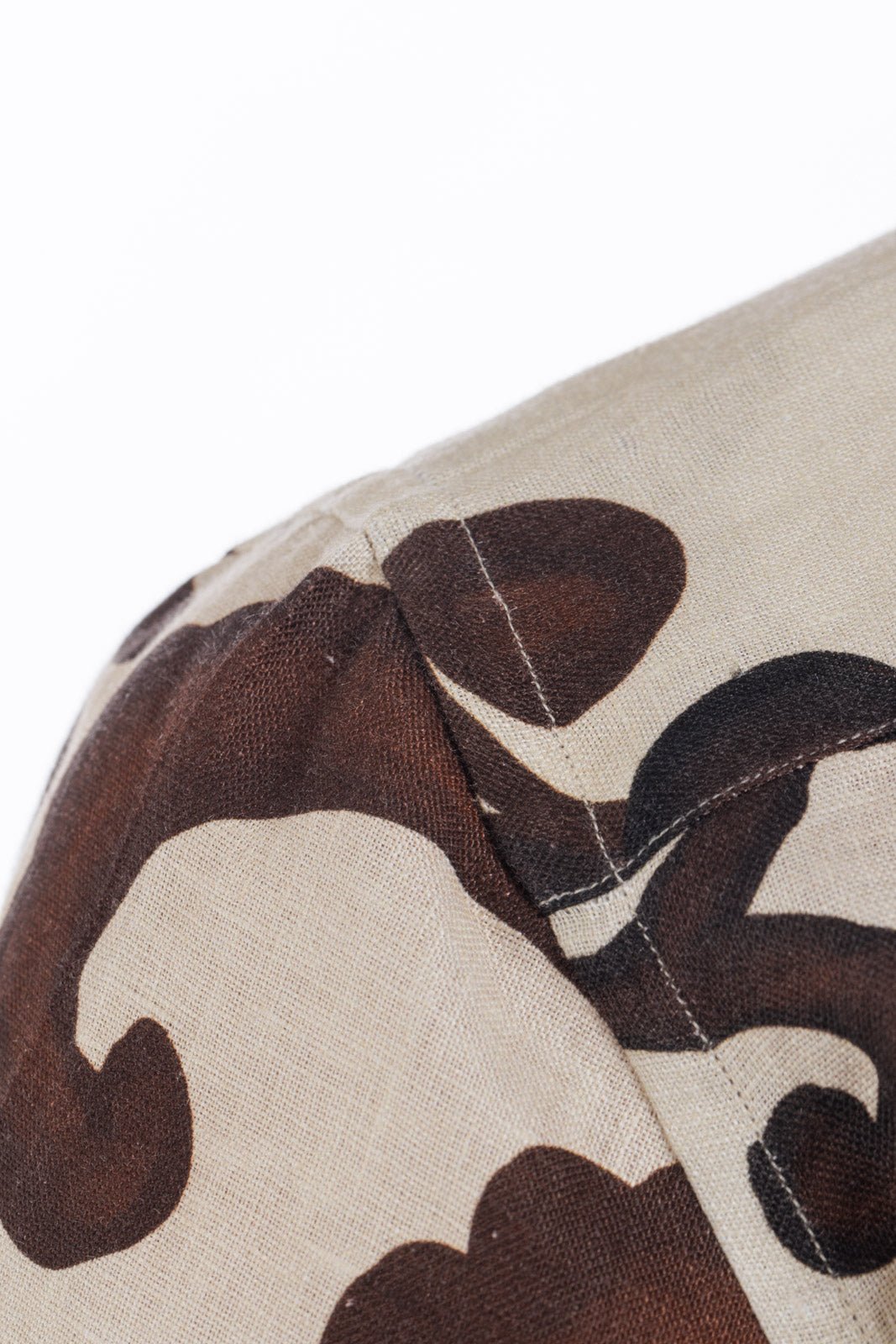 Pattern Full Button Linen Shirt