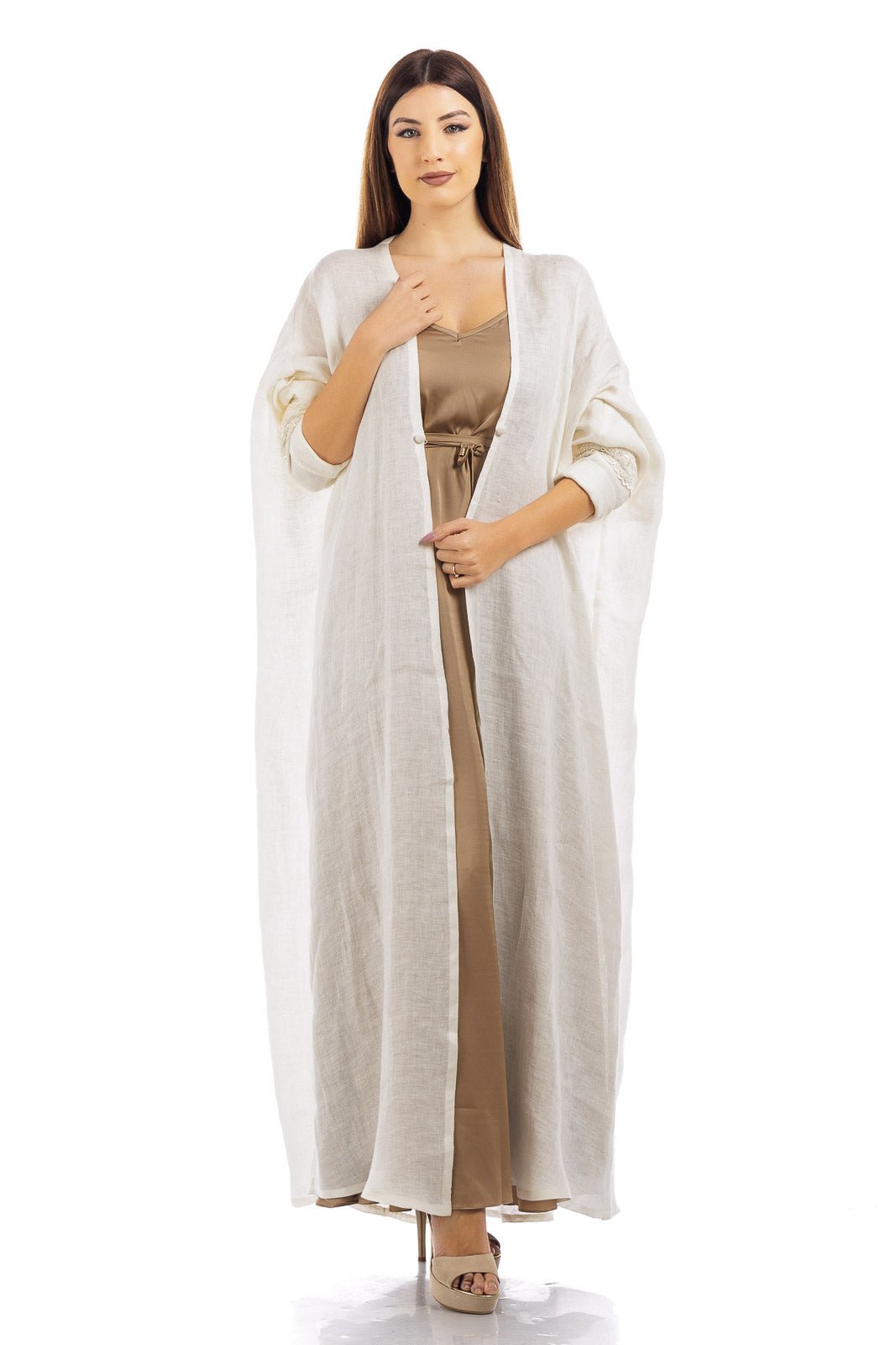 Plain Linen Abaya