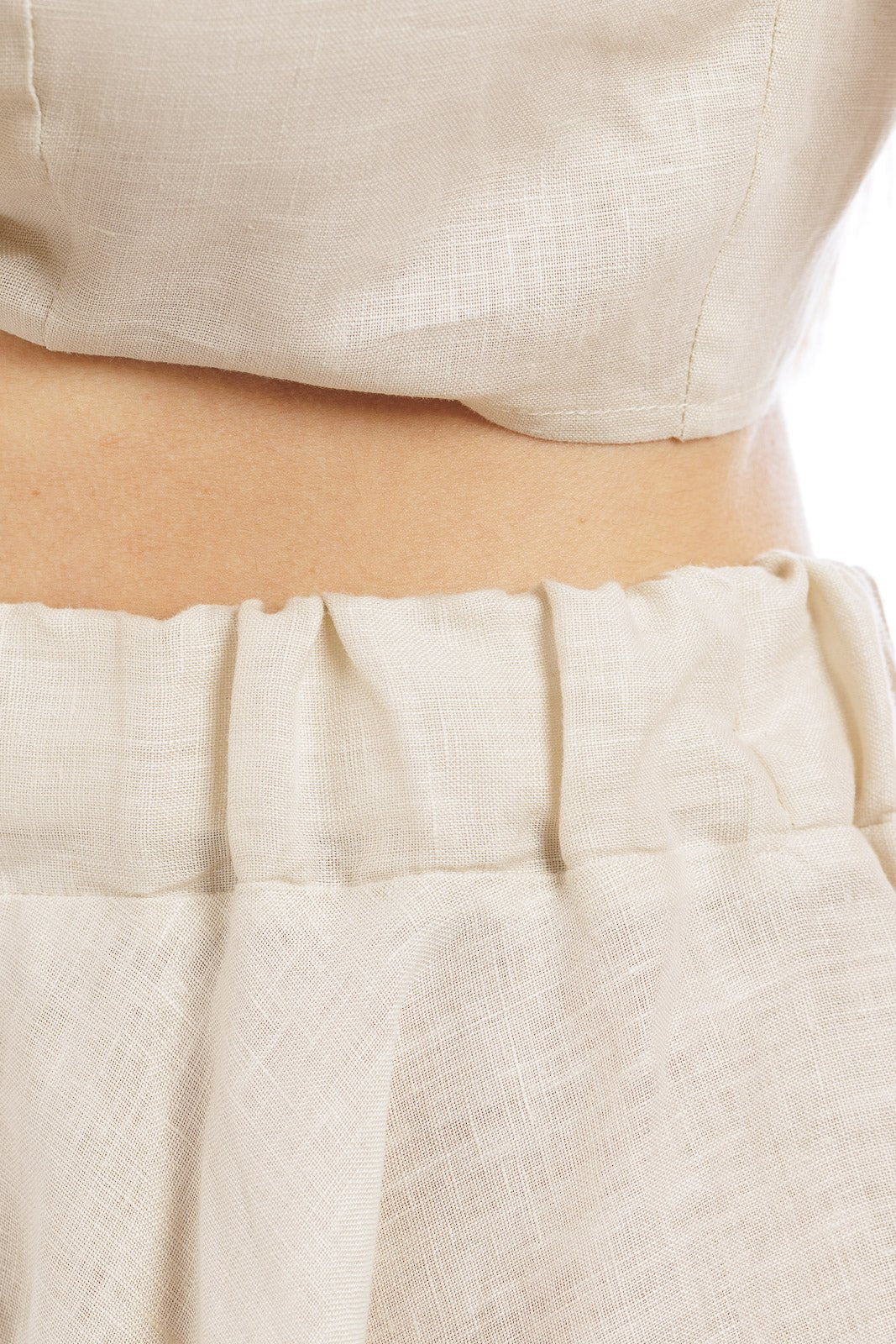 Plain Linen Flowy Short