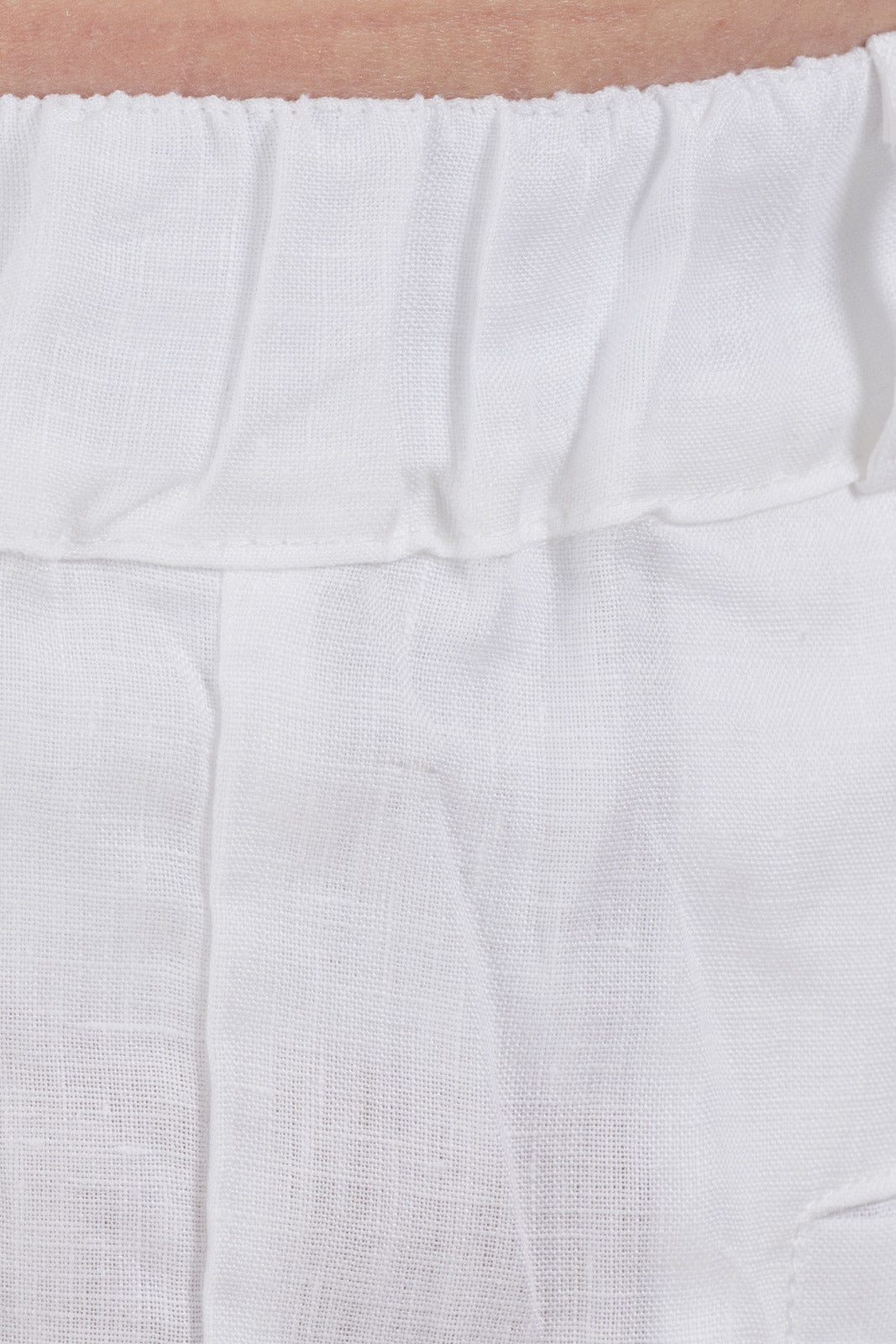 Plain Linen Shorts Bermuda