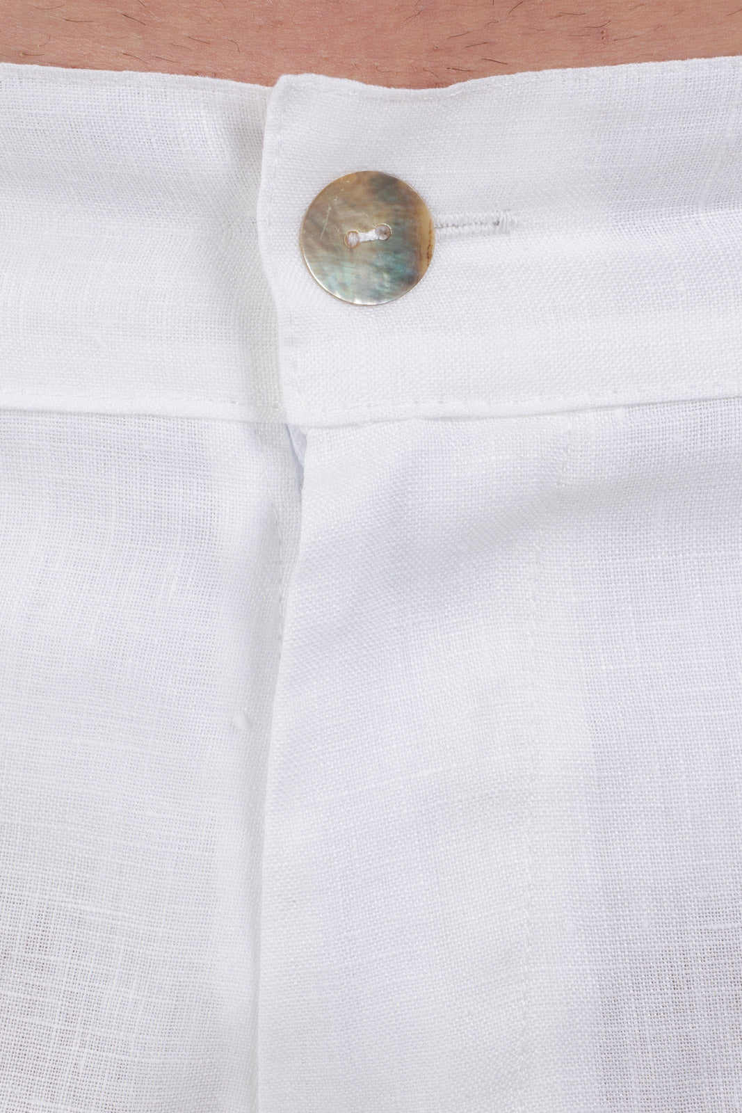 Plain Linen Shorts Bermuda