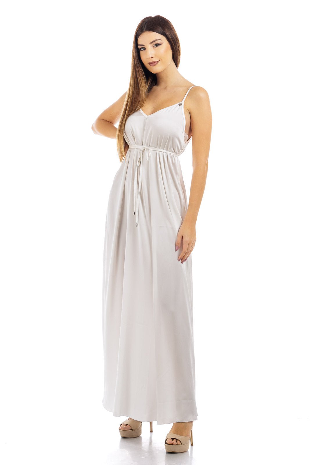 Abito in seta tinta unita