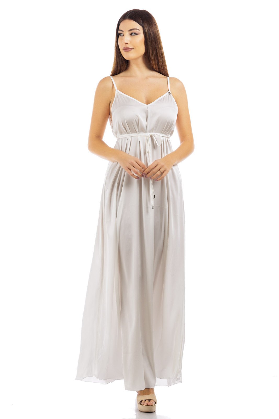 Abito in seta tinta unita