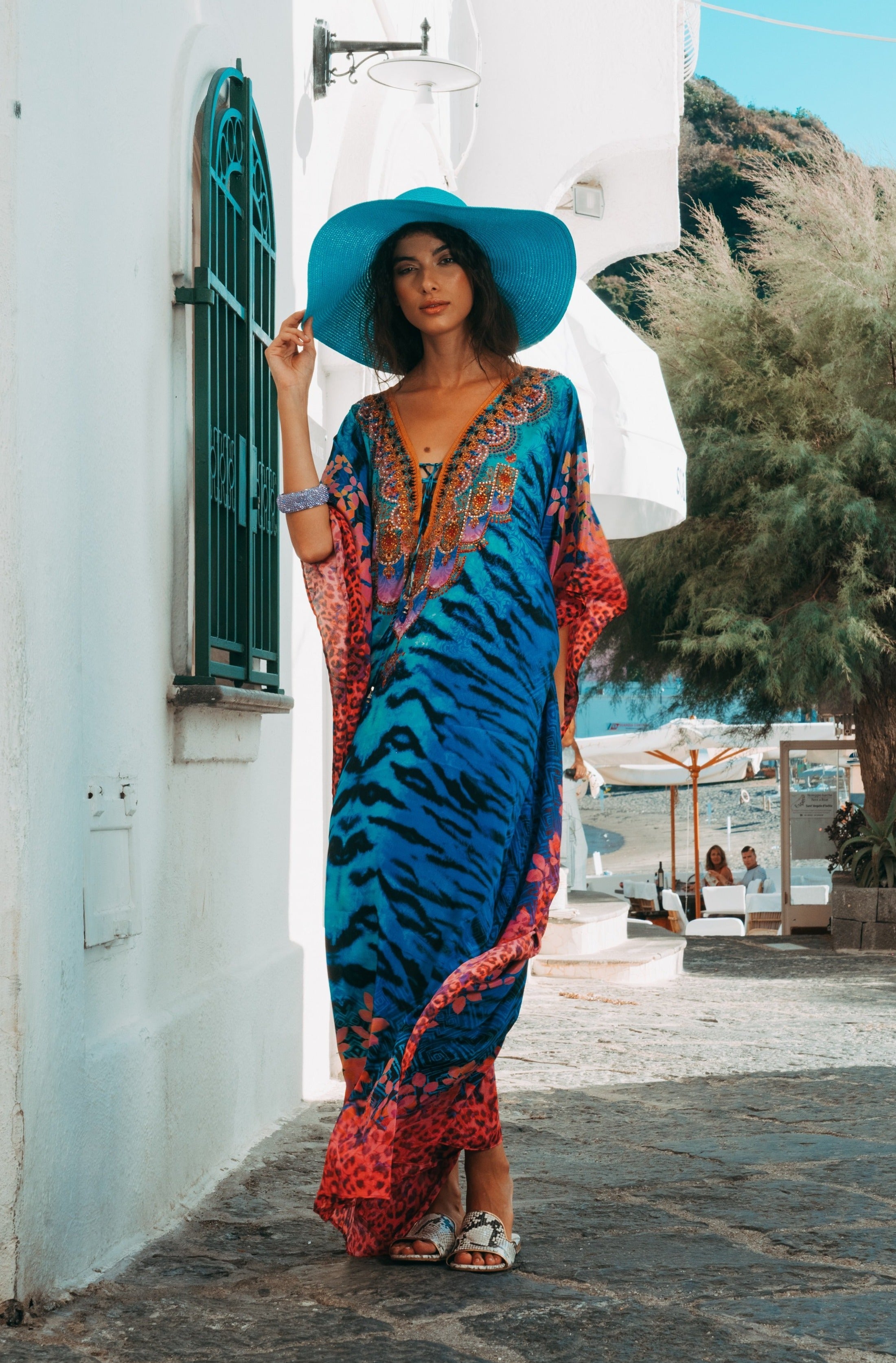 Caftano in pura seta