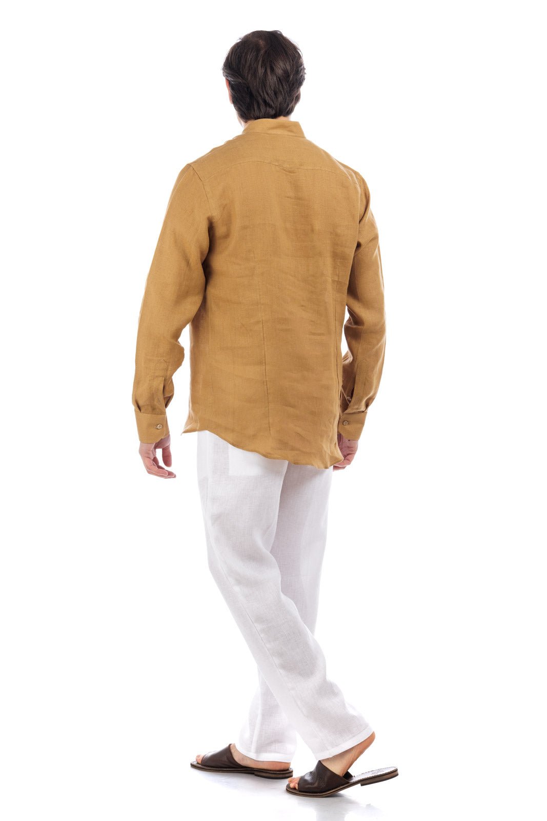 Round Neck Linen Shirt