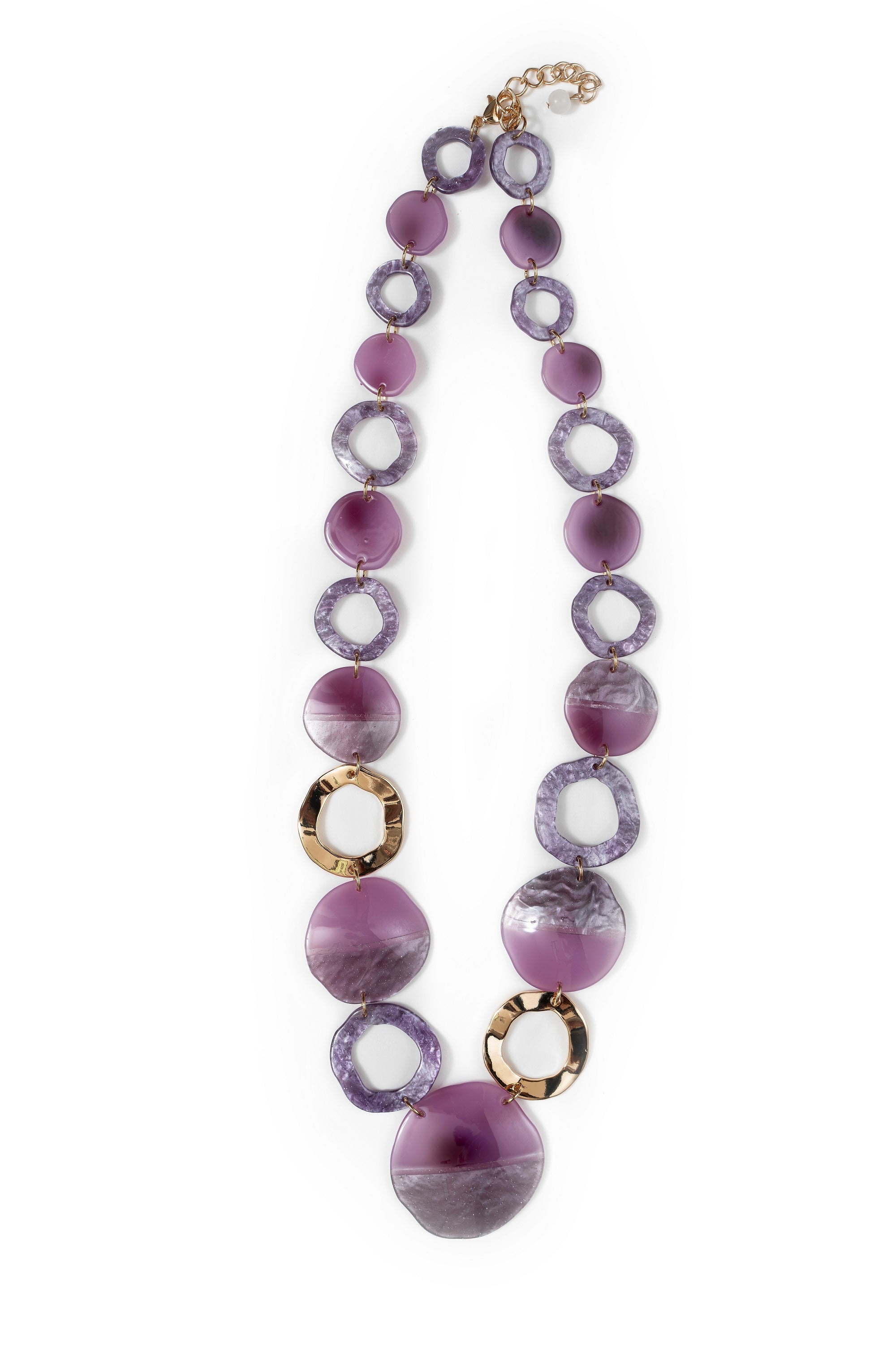 Round Resin Ring Necklace