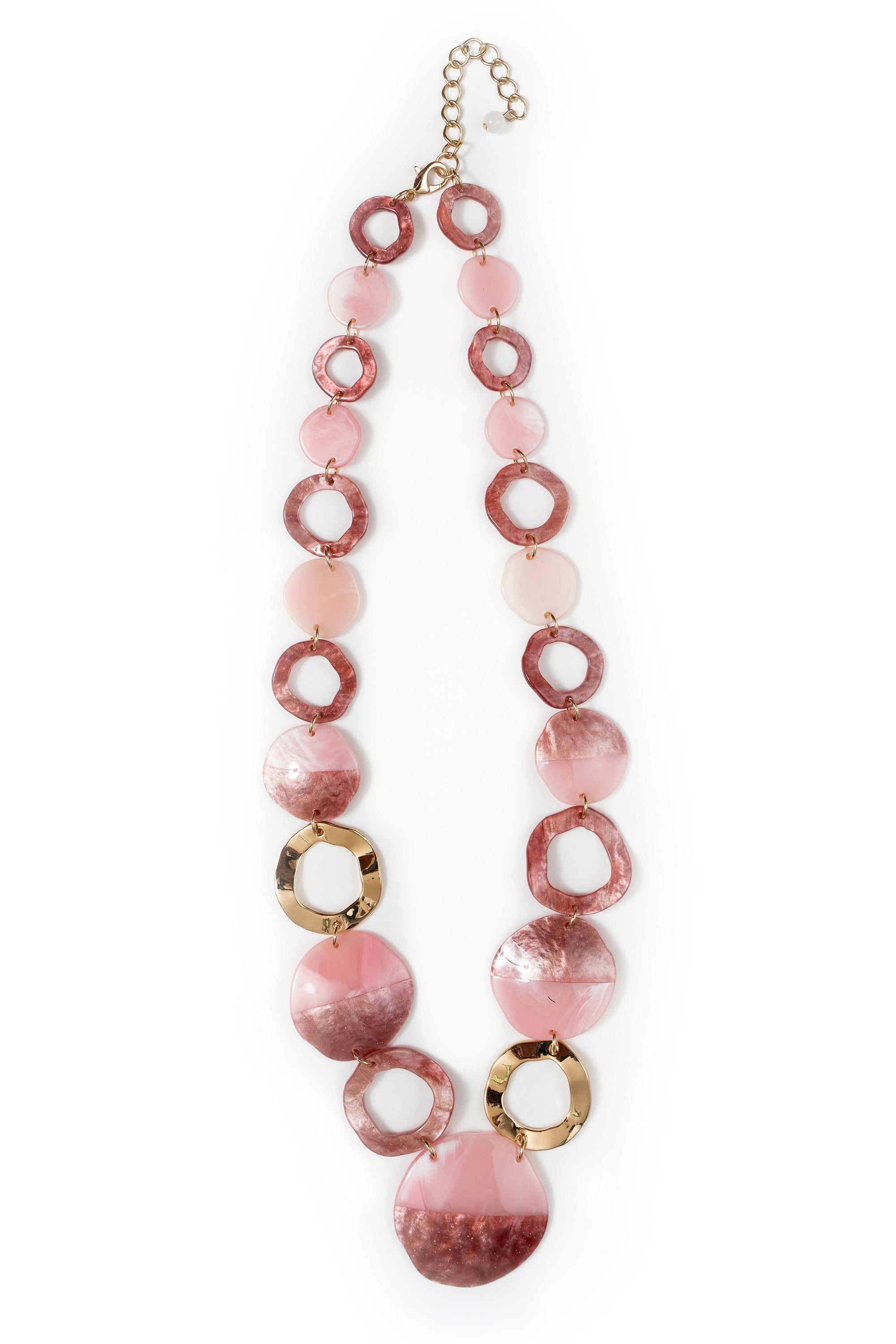 Round Resin Ring Necklace