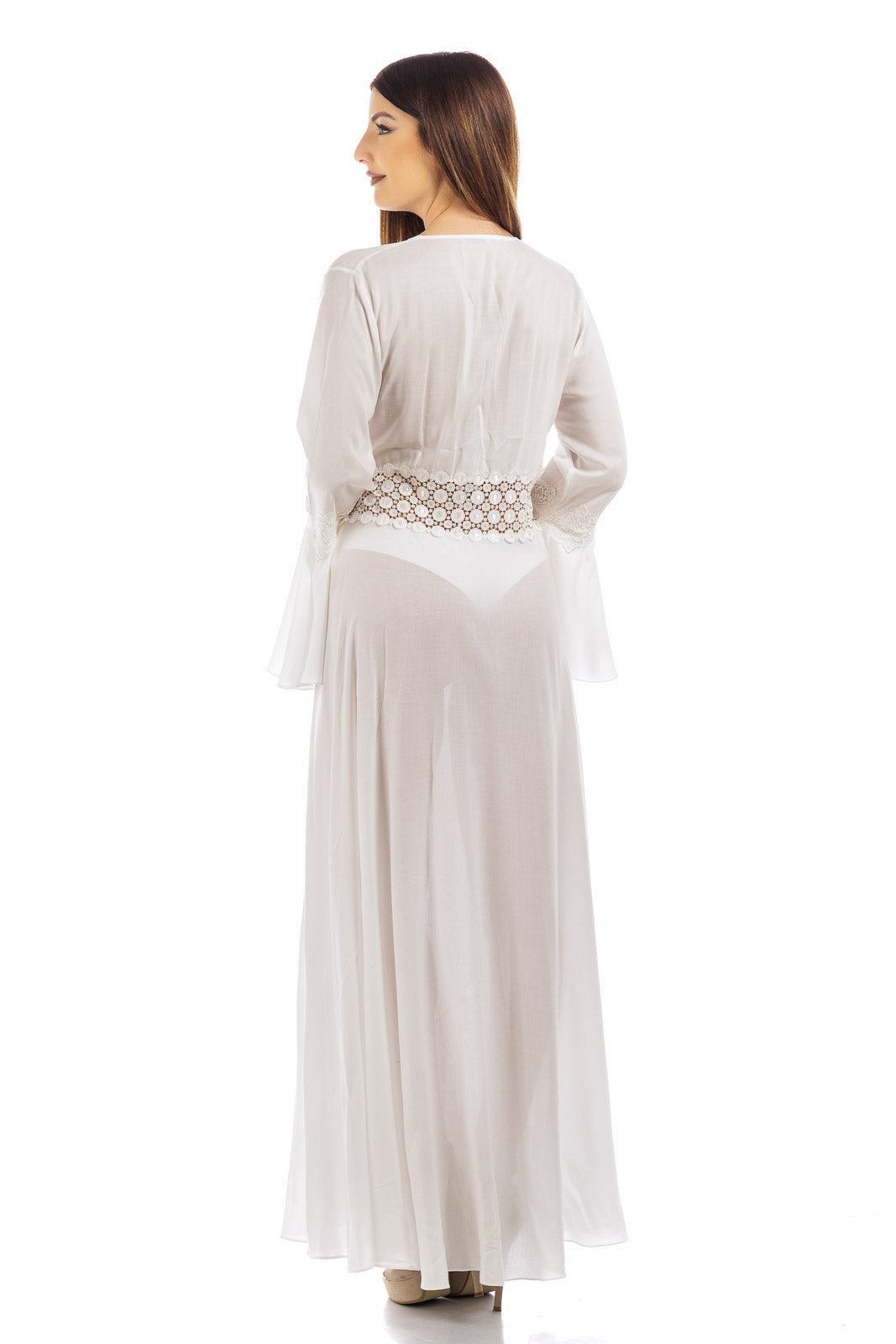 Abito avvolgente in chiffon