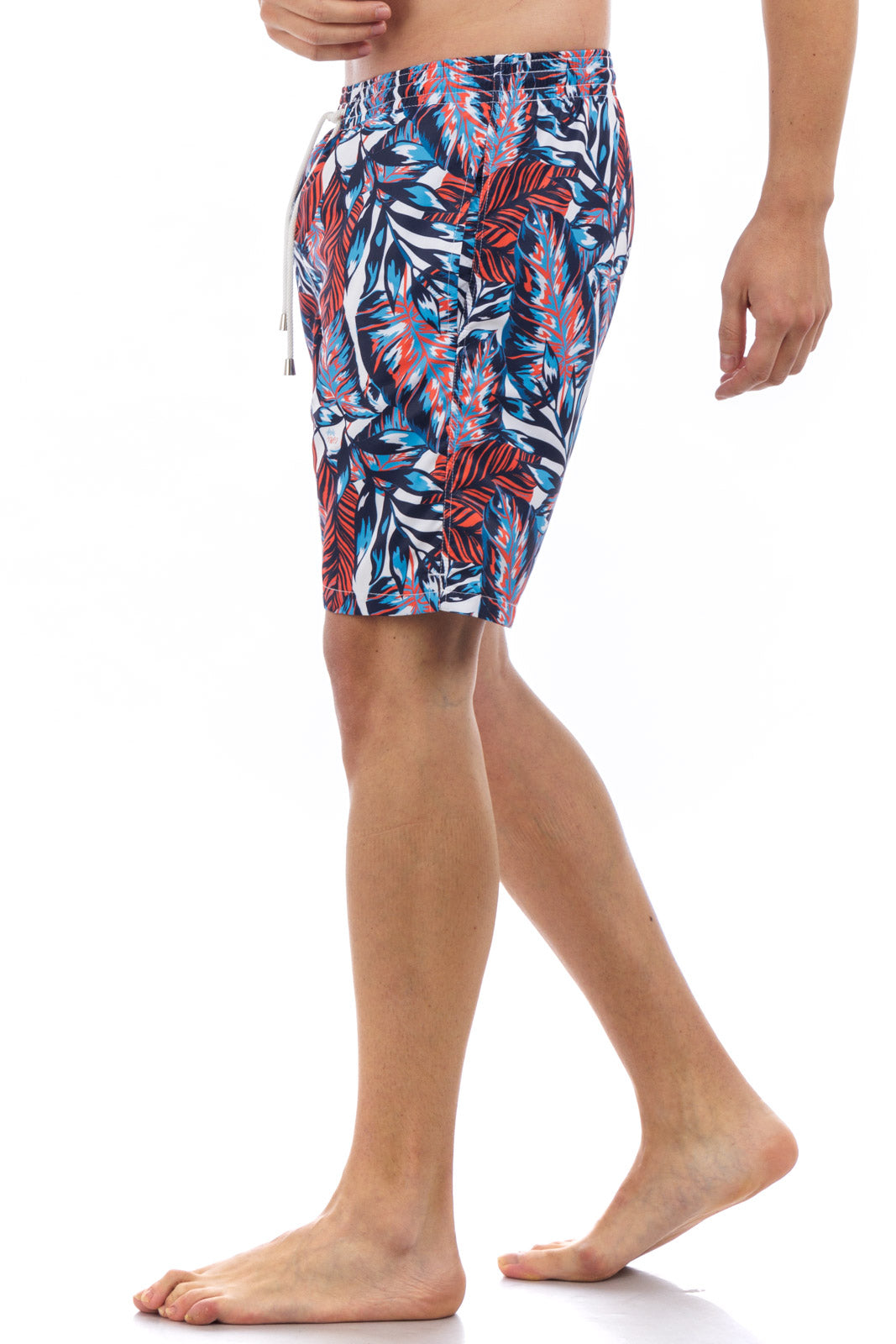 Leaf Printed Swim Shorts