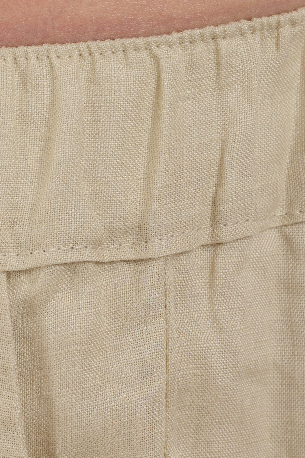 Plain Linen Shorts Bermuda