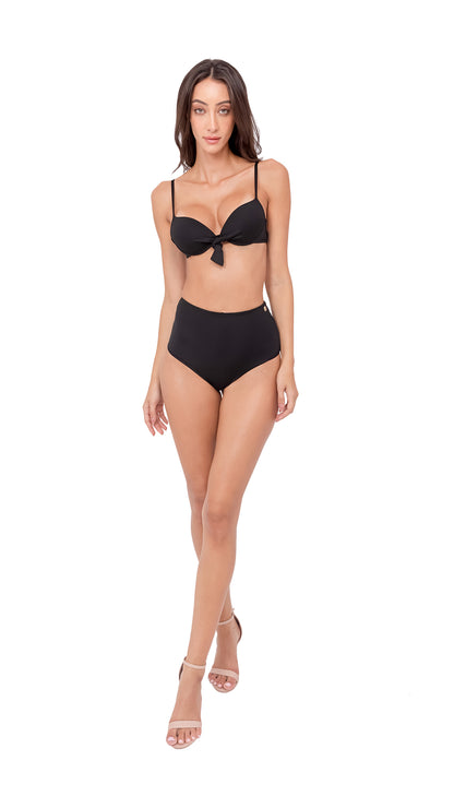 Micro Fiber Triangle push up bikini with high-waist