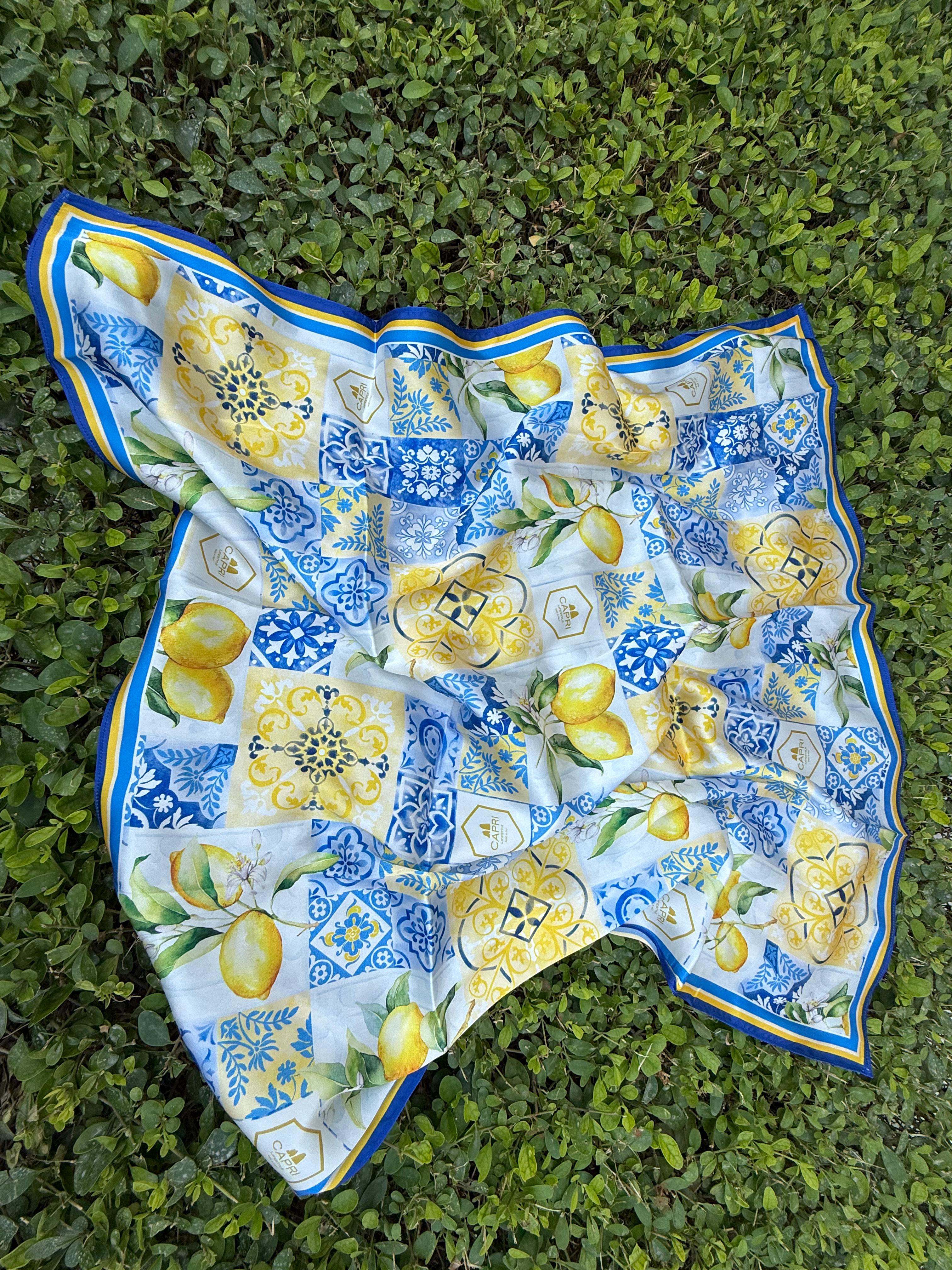 Amalfi - Pure Silk Scarf - WOMEN - by CAPRI LIFESTYLE