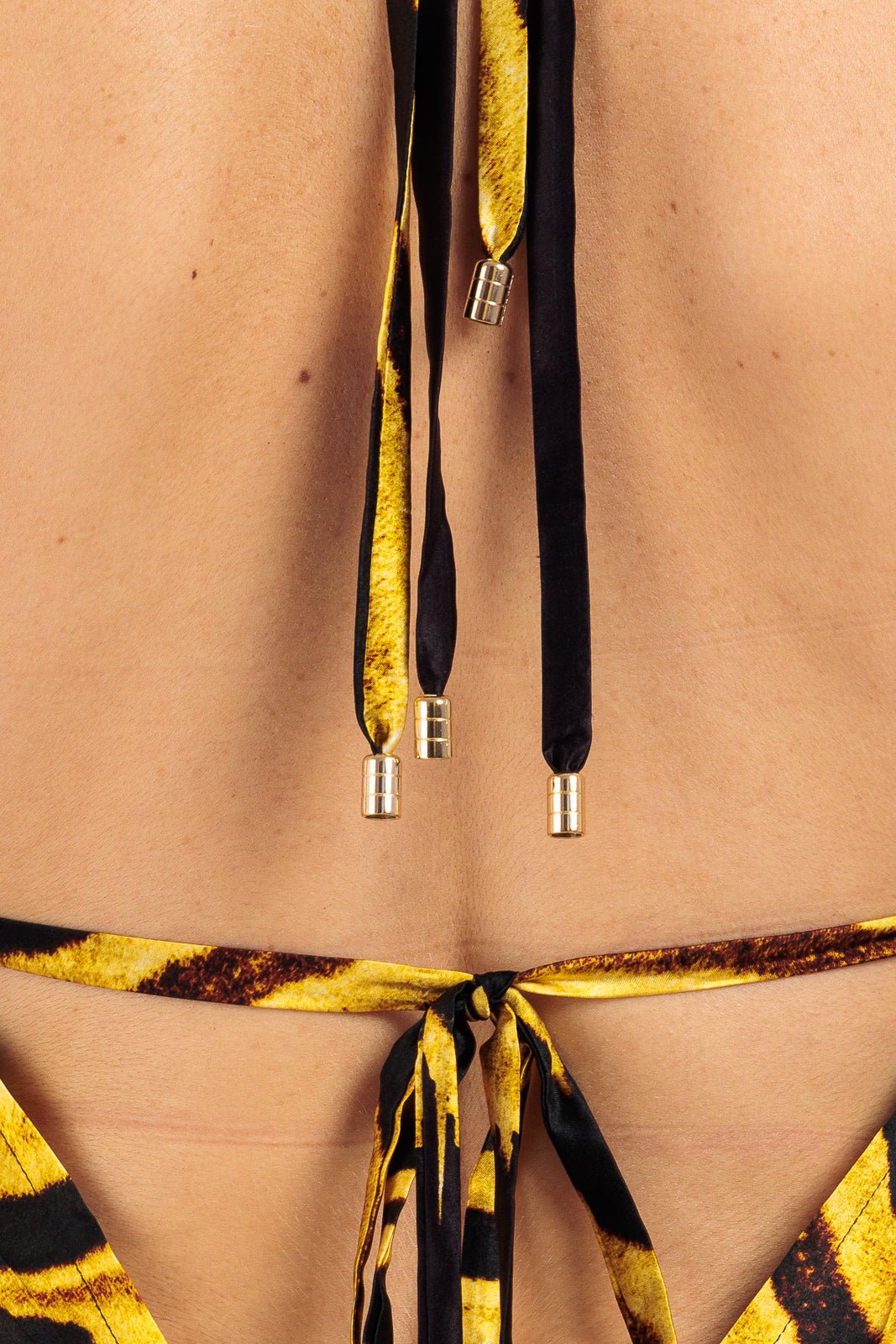 Animalier Pure Silk V-neck Dress