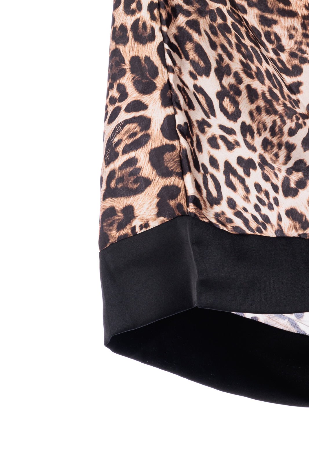 Animalier Silk Long Robe