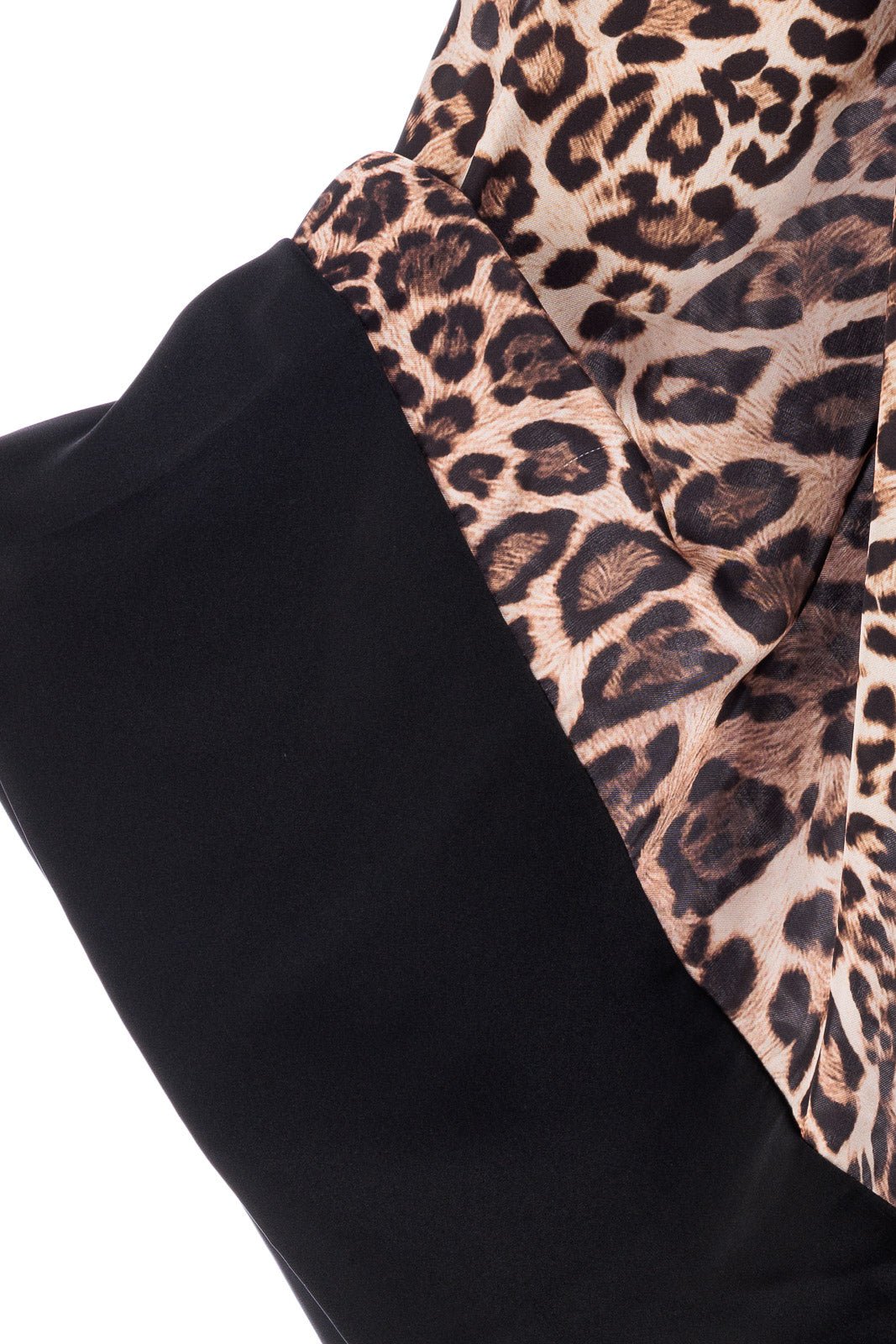 Animalier Silk Long Robe