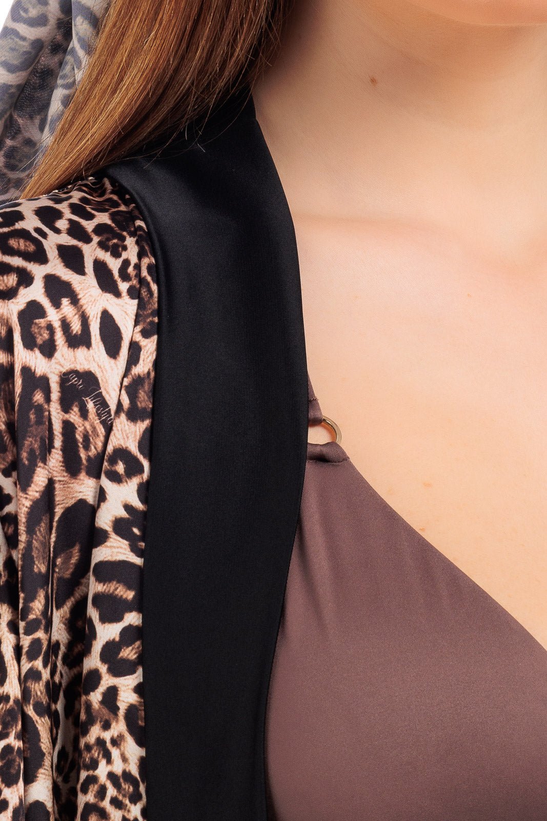 Animalier Silk Long Robe