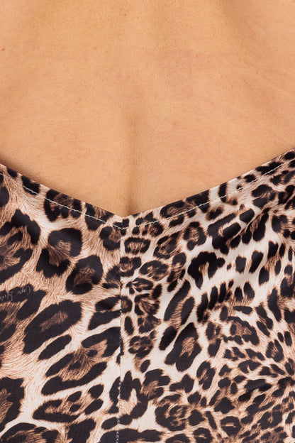 Animalier Sleeveless Long Dress