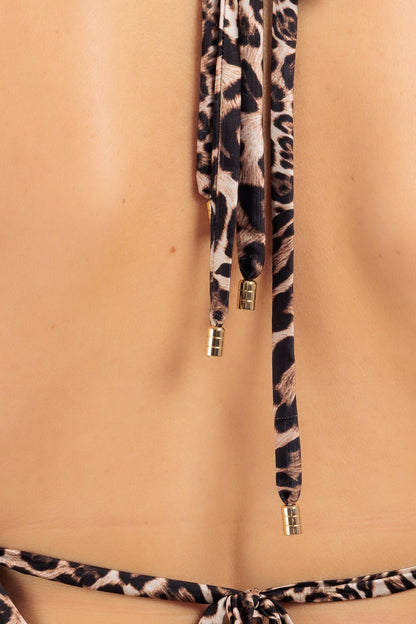 Animalier V-neck Dress