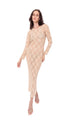 Beige Open Back Long Lace Dress - Beach Collection - Dresses - by CAPRI LIFESTYLE