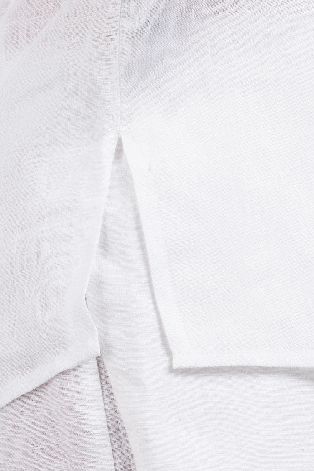 Polo in lino con collo classico