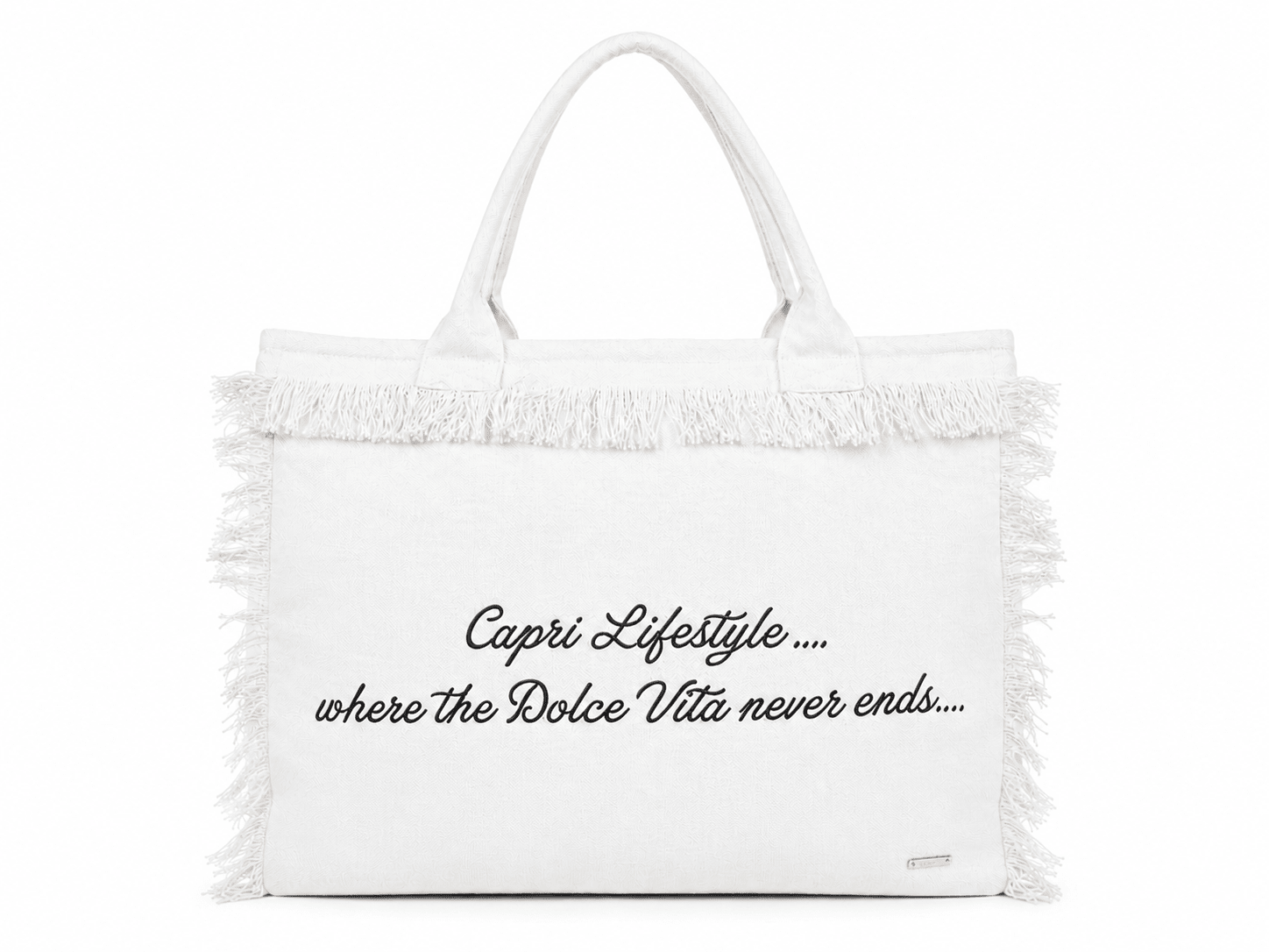 Capri Lifestyle Tote Bag (Embroidered Canvas) - by CAPRI LIFESTYLE