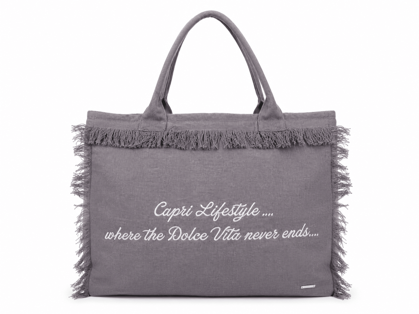 Capri Lifestyle Tote Bag (Embroidered Canvas) - by CAPRI LIFESTYLE