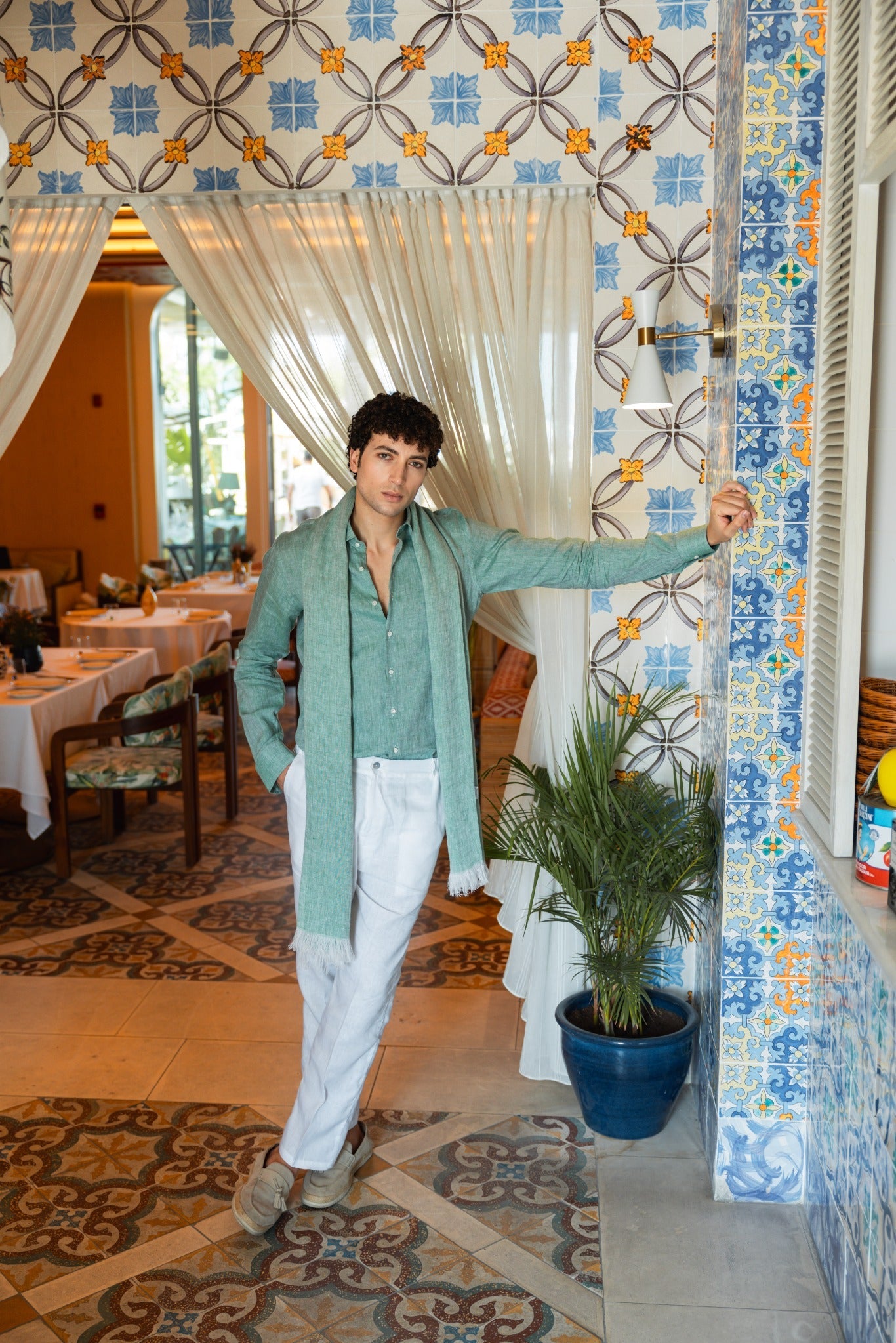 Capri Linen Scarf - by CAPRI LIFESTYLE