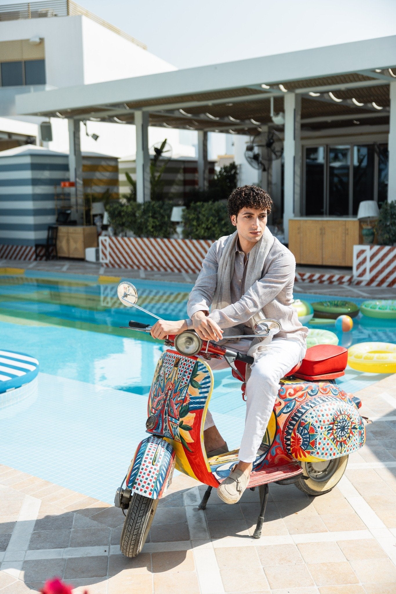 Capri Linen Scarf - by CAPRI LIFESTYLE