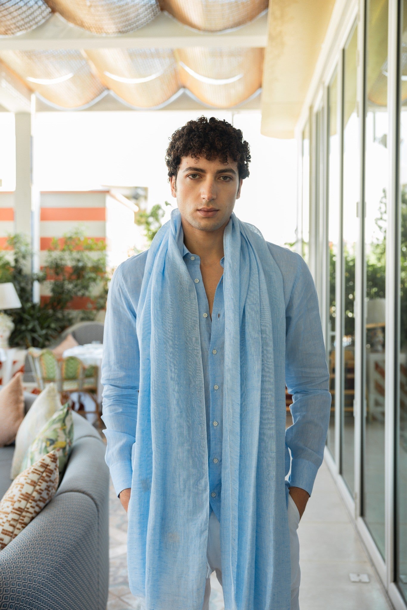 Capri Linen Scarf - by CAPRI LIFESTYLE