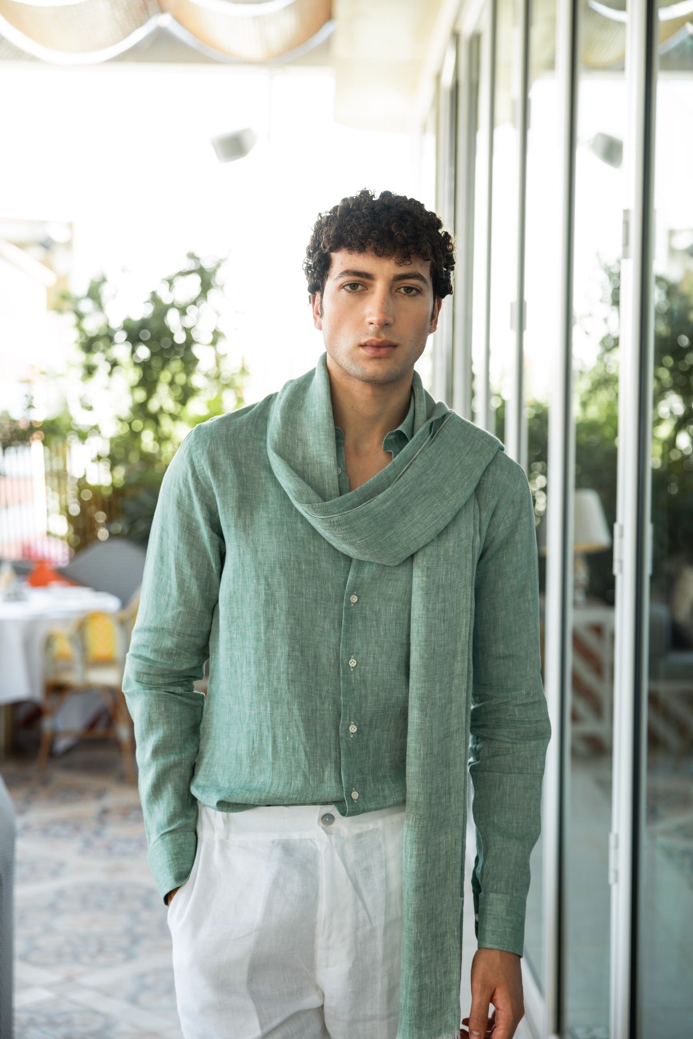 Capri Linen Scarf - by CAPRI LIFESTYLE