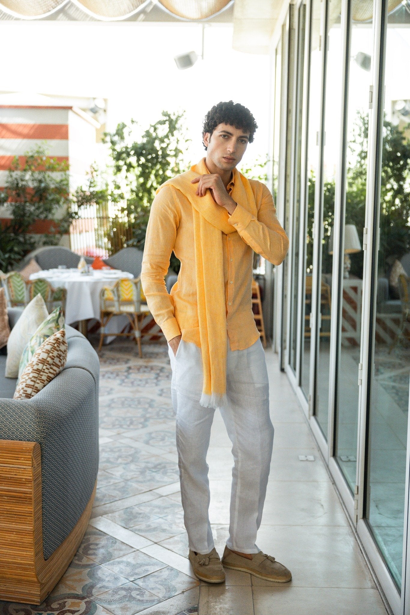 Capri Linen Scarf - by CAPRI LIFESTYLE