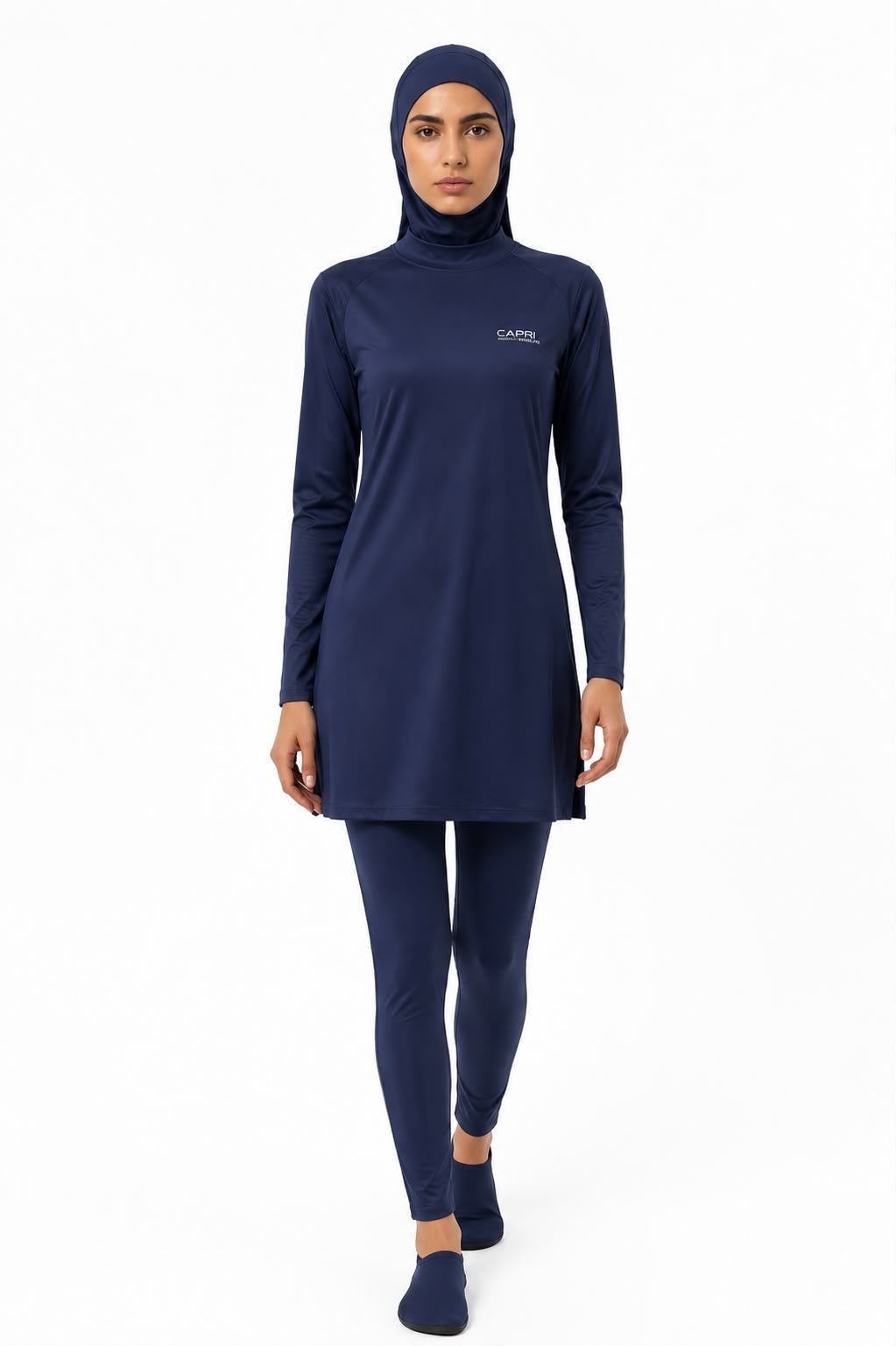 CAPRI Waterlife Modest Swim Tunic with Hood – UV Protection Beach Swimwear - by CAPRI LIFESTYLE