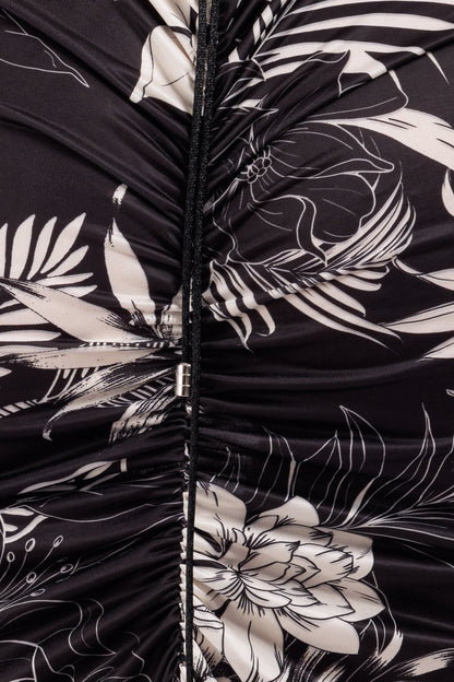 CASSIA Elastane Halter Dress with Back Ruching