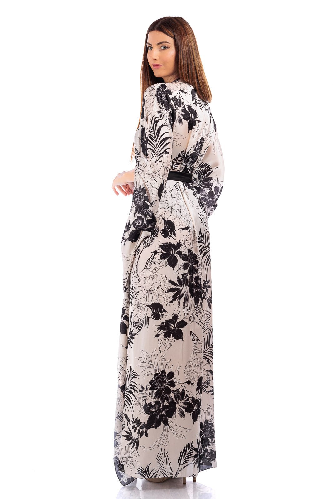 CASSIA Long Silk Kaftan by CAPRI LIFESTYLE