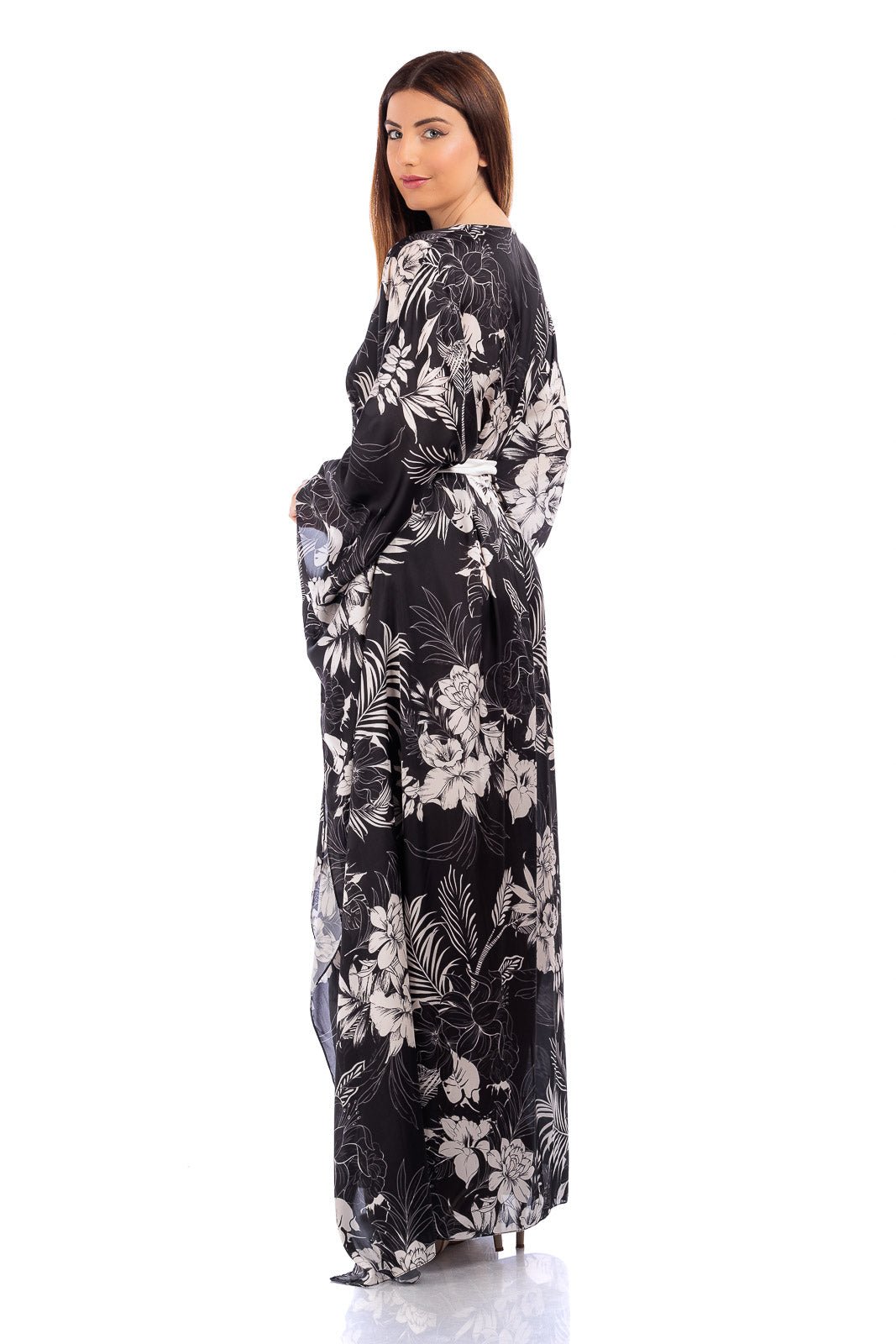 CASSIA Long Silk Kaftan by CAPRI LIFESTYLE
