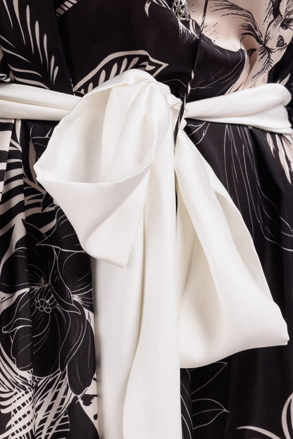 CASSIA Long Silk Kaftan by CAPRI LIFESTYLE