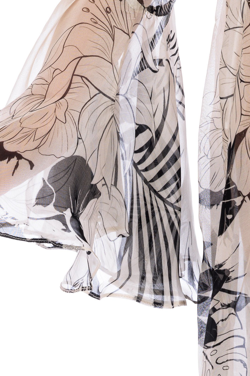 CASSIA Silk Chiffon Long Coverup